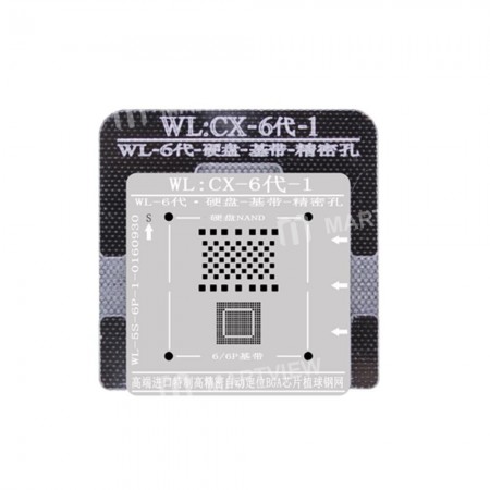 WL High-Quality NAND Baseband IC Chip BGA Reballing Stencil Plant Tin Steel Net with Fixed Plate for iPhone 6 6Plus