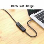 Acasis Type C USB-C Male to Male Fast Charge Cable with Multi-Function Screen Display