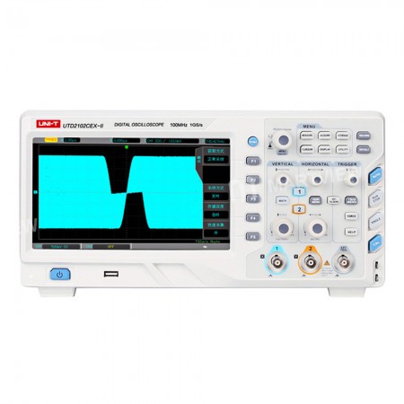 UNI-T UTD2102CEX-II 100Mhz Dual Channel 1GS / s Sampling Rate Digital Storage Oscilloscope with 8 In