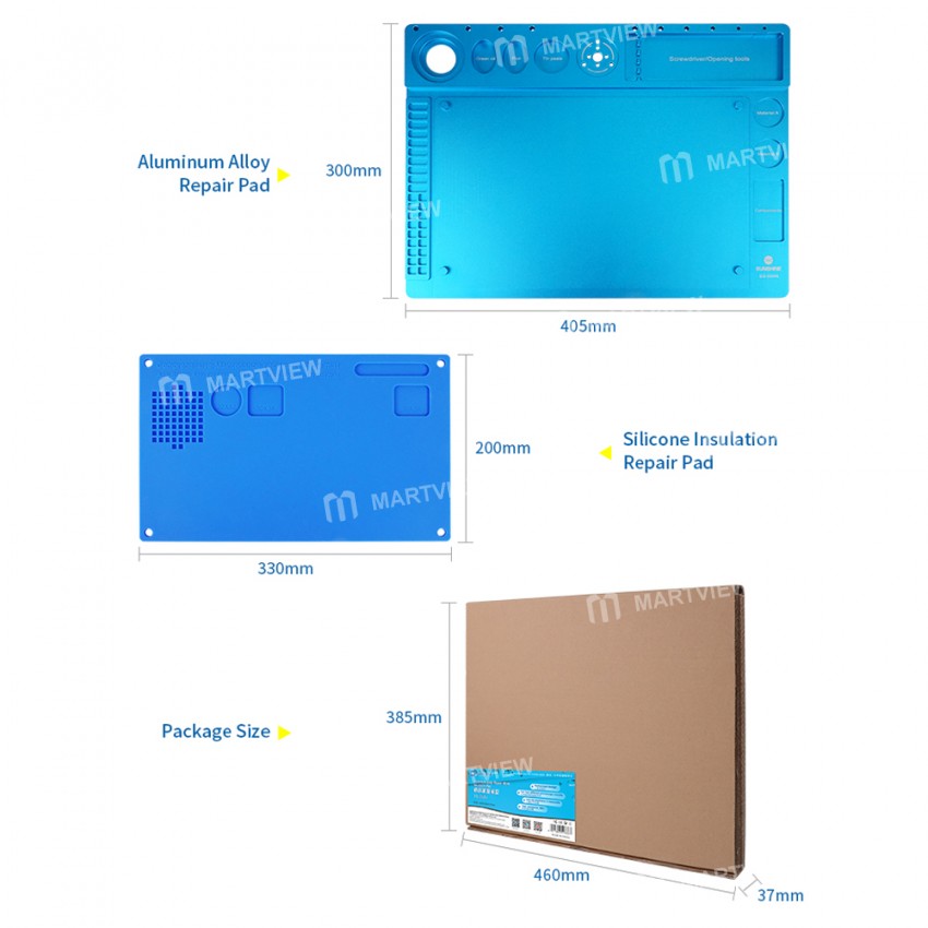 Sunshine SS-004N Multifunction Aluminum Alloy Microscope High Heat Resistant Maintenance Mat