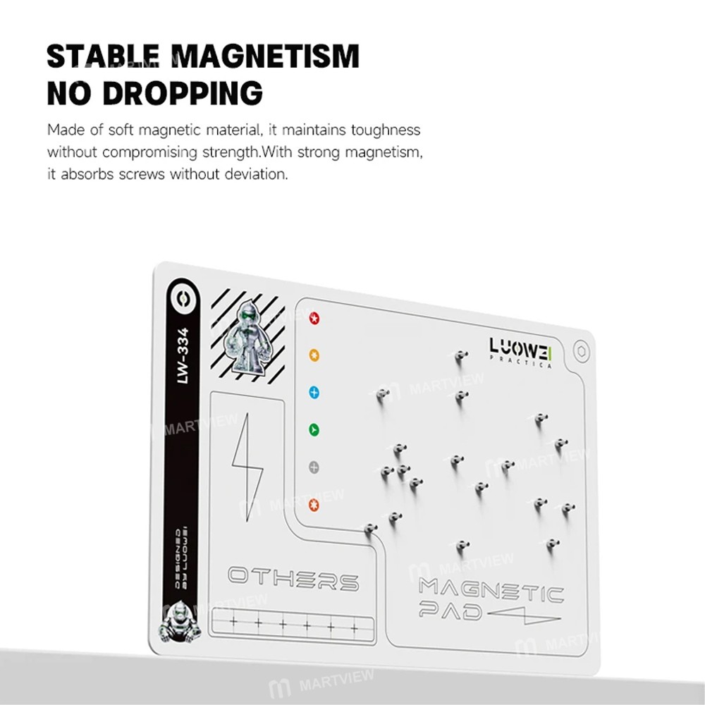 luowei lw-334-larger-size-double-sided-magnetic-screw-storage-pad-3