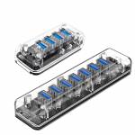 Orico Transparent Series 4 / 7 Port USB3.0 HUB with Dual Micro USB Power Interface Support OTG