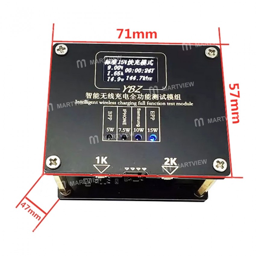 Intelligent Wireless Charging Full-function Test Module 5 / 7.5 / 10 / 15W Aging Test Rack