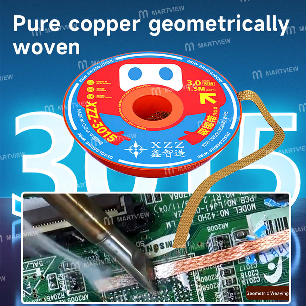 xzz 3015-15m-30mm-no-clean-powerful-desoldering-wire--10pcs-6