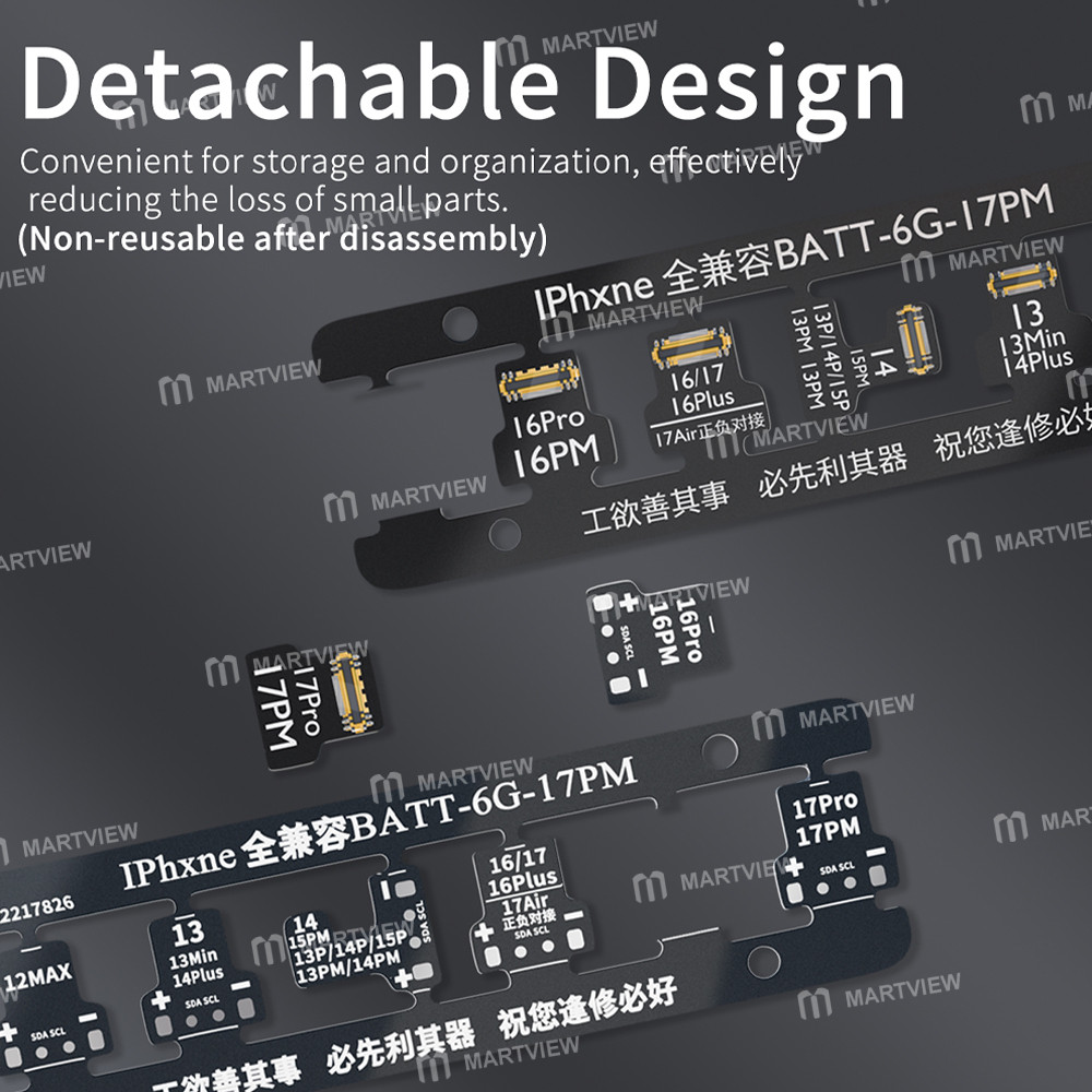 wl iphone-series-motherboard-pcb-power-battery-holder-for-iphone-6g-to-17pro-max-4