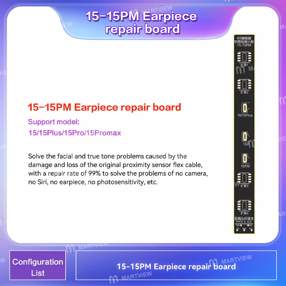 i2c a8s-i6s-programmer-battery-dot-matrix-original-color-earpiece-camera-face-id-repair-boards-20