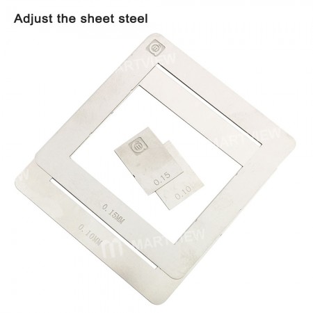 Amaoe 0.1MM 0.15MM Adjustable Steel Net for EMMC EMCP UFS BGA Reballing Stencil Plant Tin Steel Net Universal Fixed Plate