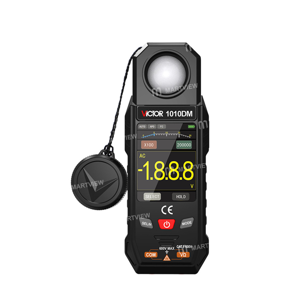 victor vc1010dm-rechargeable-2-in-1-high-sensitivity-multi-source-digital-lux-meter-with-multimeter-