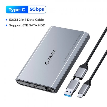 SALALIS External HDD 5Gbps 3.5 Inch Aluminum Alloy Low Noise USB 3.0 Interface Compact Lightweight External Hard Drive for Computer (2TB US Plug)