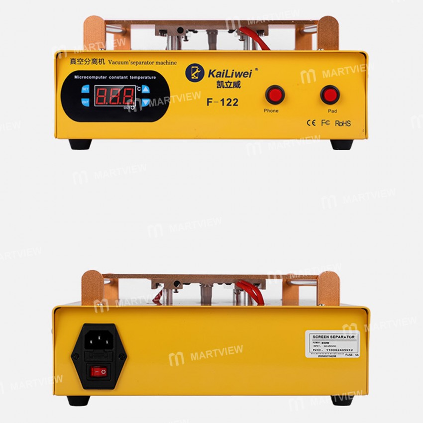 kailiwei f122-14-inch-lcd-screen-separator-machine-built-in-vacuum-pump-9