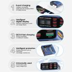 sunshine ss-304q-6-port-intelligent-qc30-fast-charging-station-for-mobile-phone-tablet-charging-5