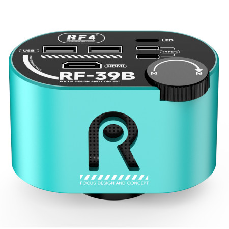 RF4 RF-39B Lossless Zoom Wide-Angle CMOS 4K Microscope Camera with Zoom Handwheel