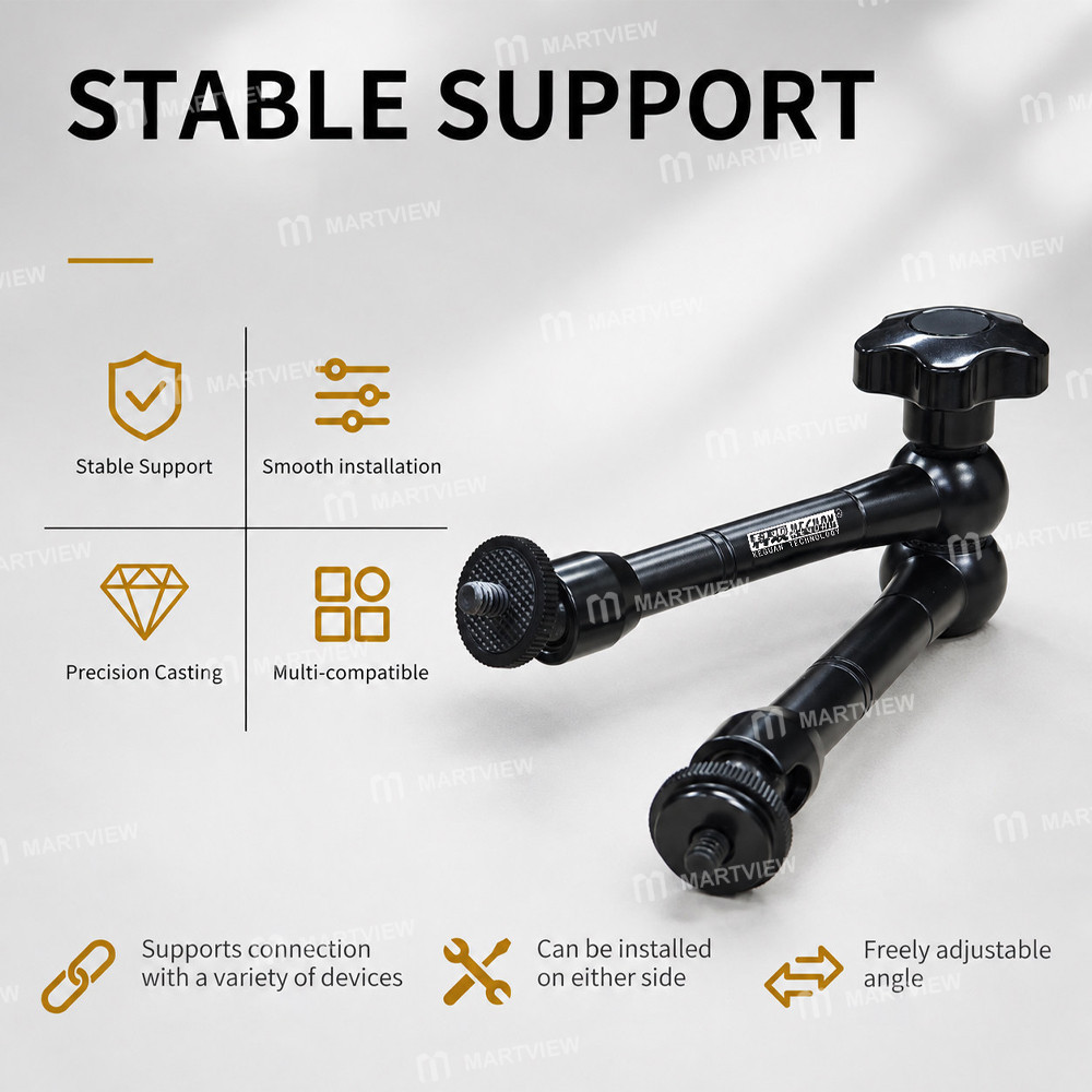 keguan t-22-multi-directional-magic-arm-bracket-compatible-with-cell-phone-camera-microscope-2