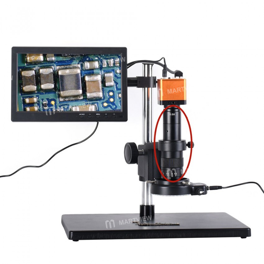 Ultra-clear 0.7-4.5X Continuous Zoom 180 Times Single-tube Optical Lens for Electron Microscope
