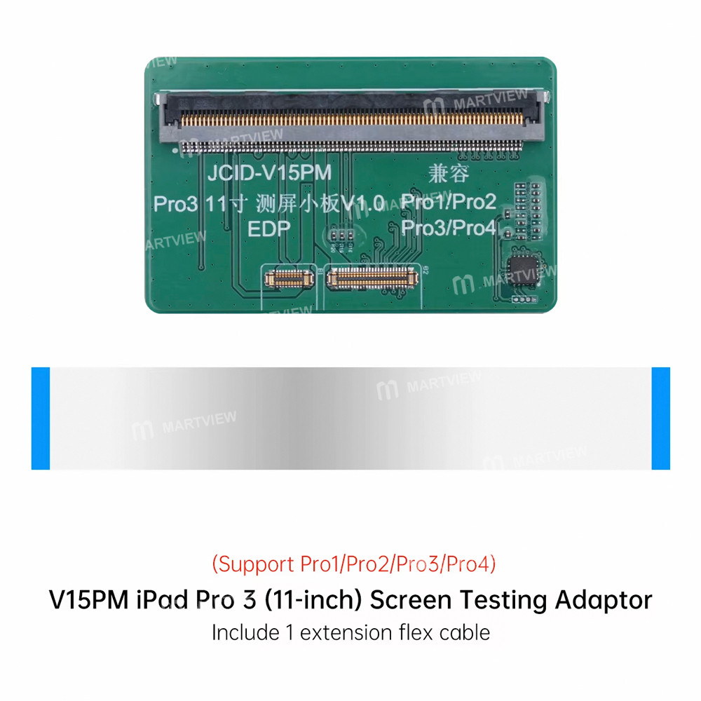 jcid v15pm-specialized-screen-testing-adaptor-for-ipad-7-11-air-mini-pro-series-6