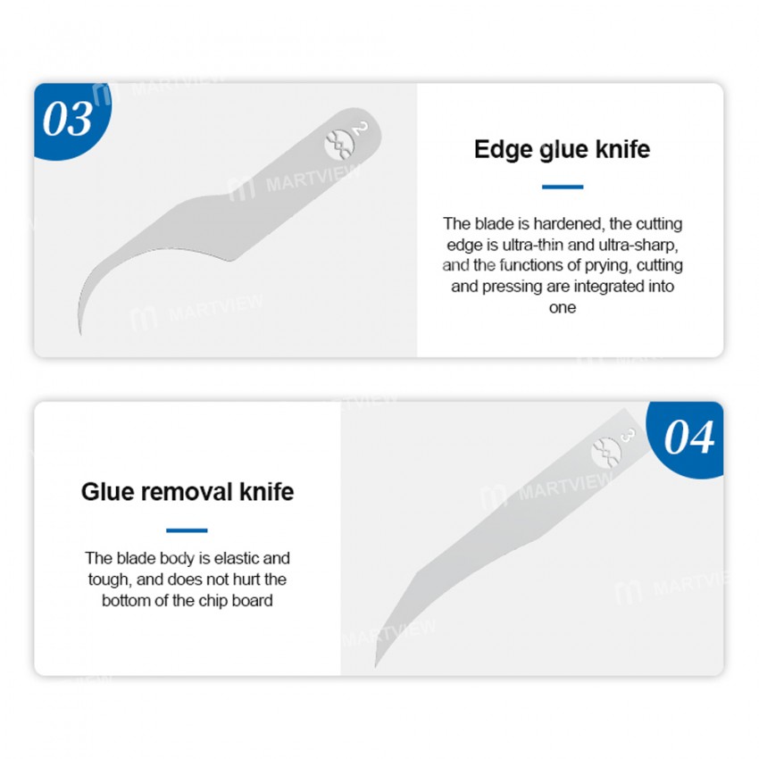 Sunshine SS-101F Chip Repair Advanced Blade Set for Separating Dot Matrix/Glue Removal/Chip Removal