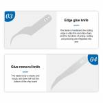 Sunshine SS-101F Chip Repair Advanced Blade Set for Separating Dot Matrix/Glue Removal/Chip Removal