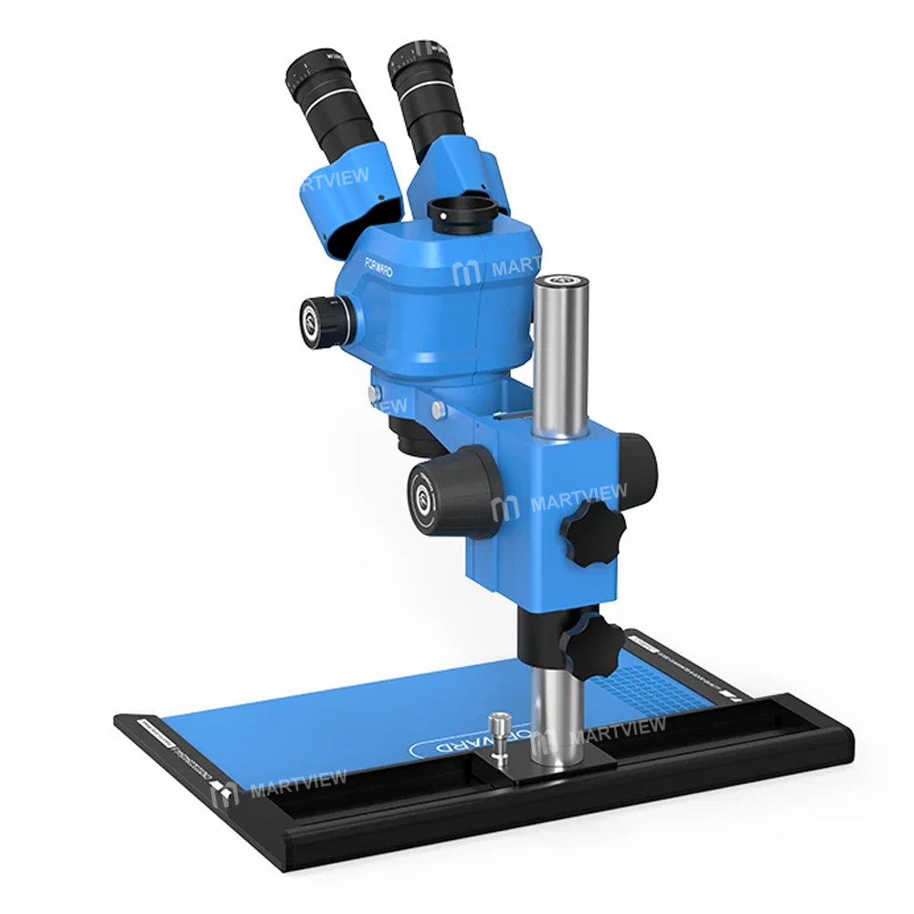 forward fw-c55pro-ts-65-55x-slideway-trinocular-stereo-microscope-with-aluminum-alloy-base-7