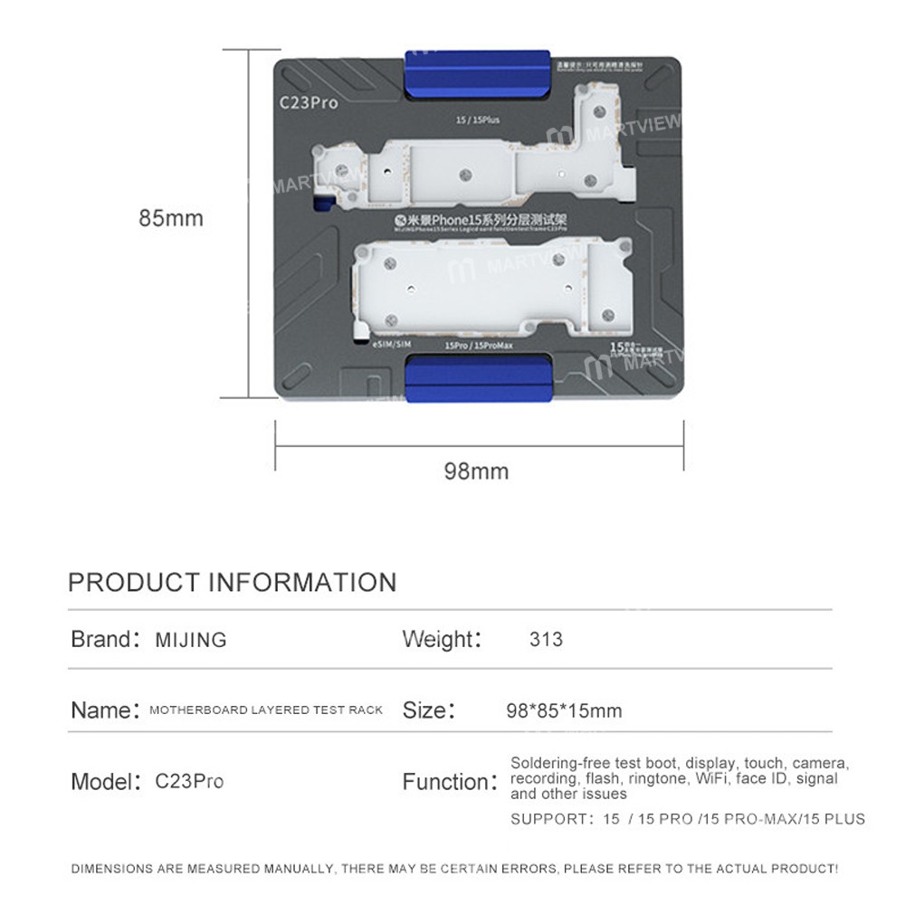 mijing c23pro-6-in-1-motherboard-middle-layered-testing-fixture-2