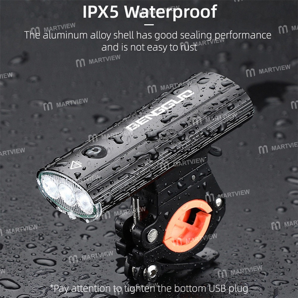 bengguo led-bike-lights-rechargeable-3000mah-8