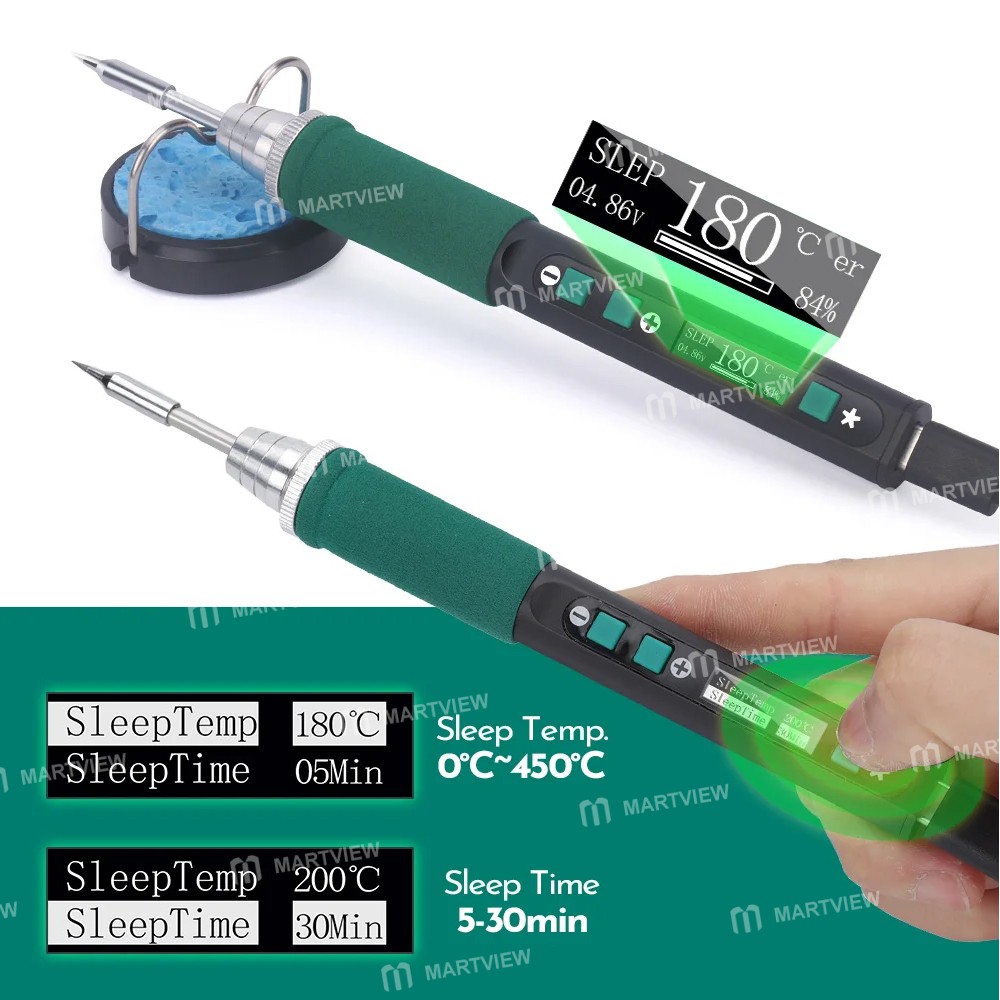 yihua 928d-iv-60w-type-c-c235-digital-display-temperature-adjustable-soldering-iron-station-9
