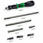Pro'sKit SD-2314M 25-in-1 Multiple Angle Adjustment Ratchet Magnetic Screwdriver Sockets Set
