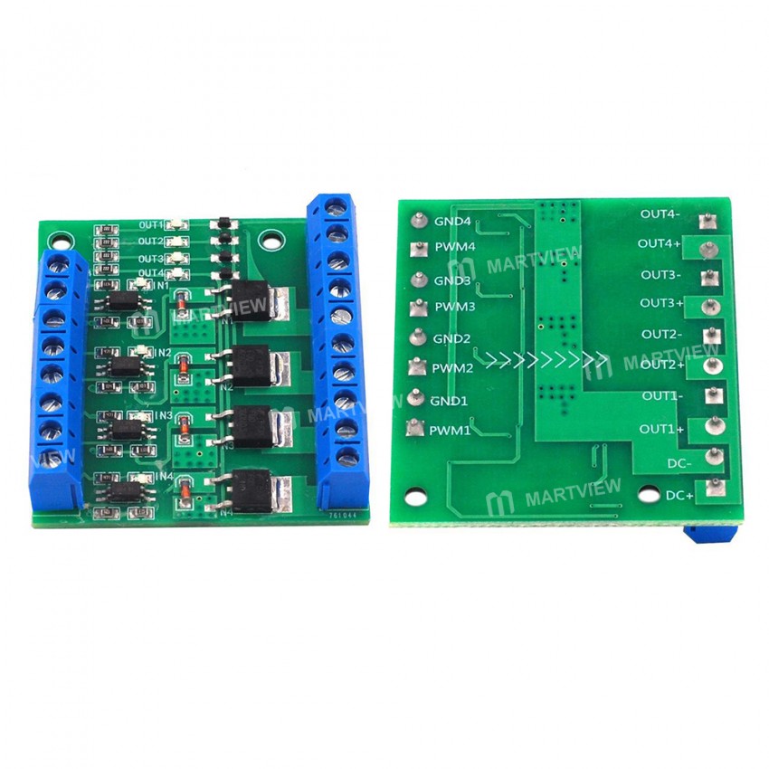 PWM MOS FET Module PWM 4 Channel MOS FET Module PLC Amplifier Circuit ...