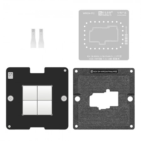 Amaoe SM-W9024 / SM-F9460 Middle Layer BGA Reballing Stencil Platform Set for Samsung W24 / Z Fold5