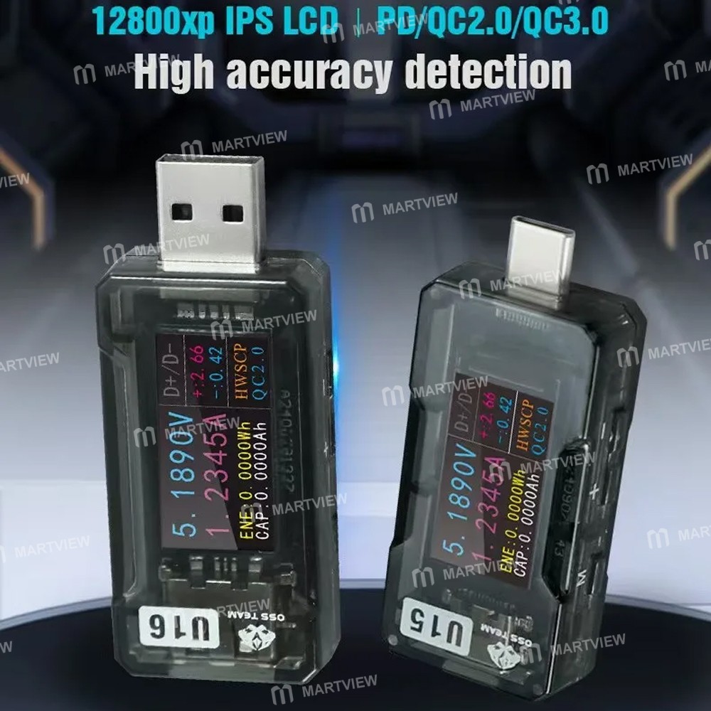 oss u15-u16-type-c-usb-a-dijital-ekran-hızlı-şarj-test cihazı-1