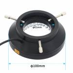 Adjustable 96 LED Microscope Ring Illuminator Lamp with Adapter with AC Power Adapter