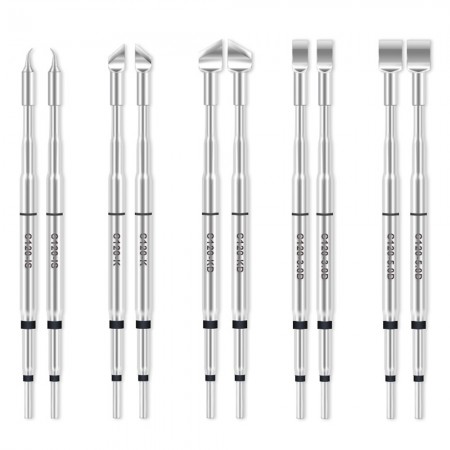 Yihua C120 Series Soldering Iron Tips for Yihua 982D-I Soldering Station Dual Head Tweezers Handle