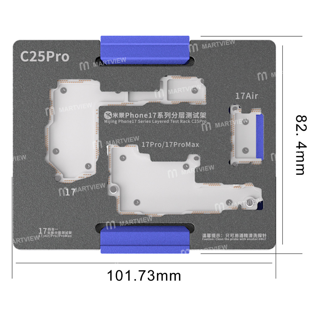 mijing c25pro-motherboard-layered-testing-fixture-for-iphone-17-17air-17-pro-17pro-max-6