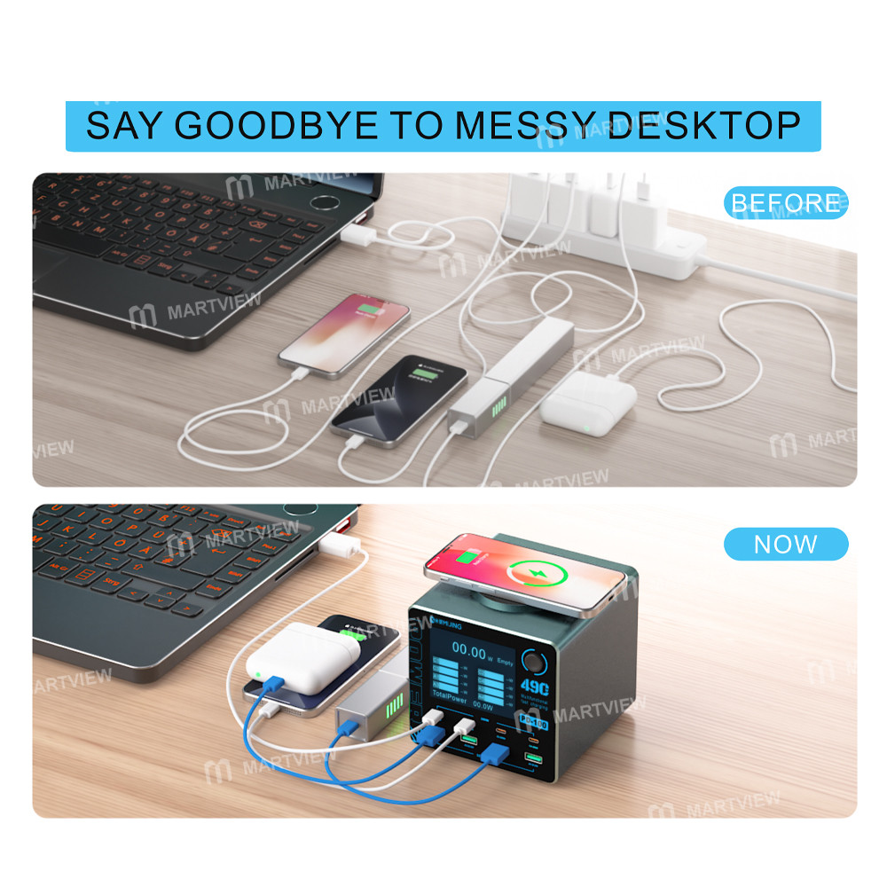 mijing pd100-100w-multi-port-smart-fast-charger-supports-qc-pd-fast-charging-15w-wireless-charging-7