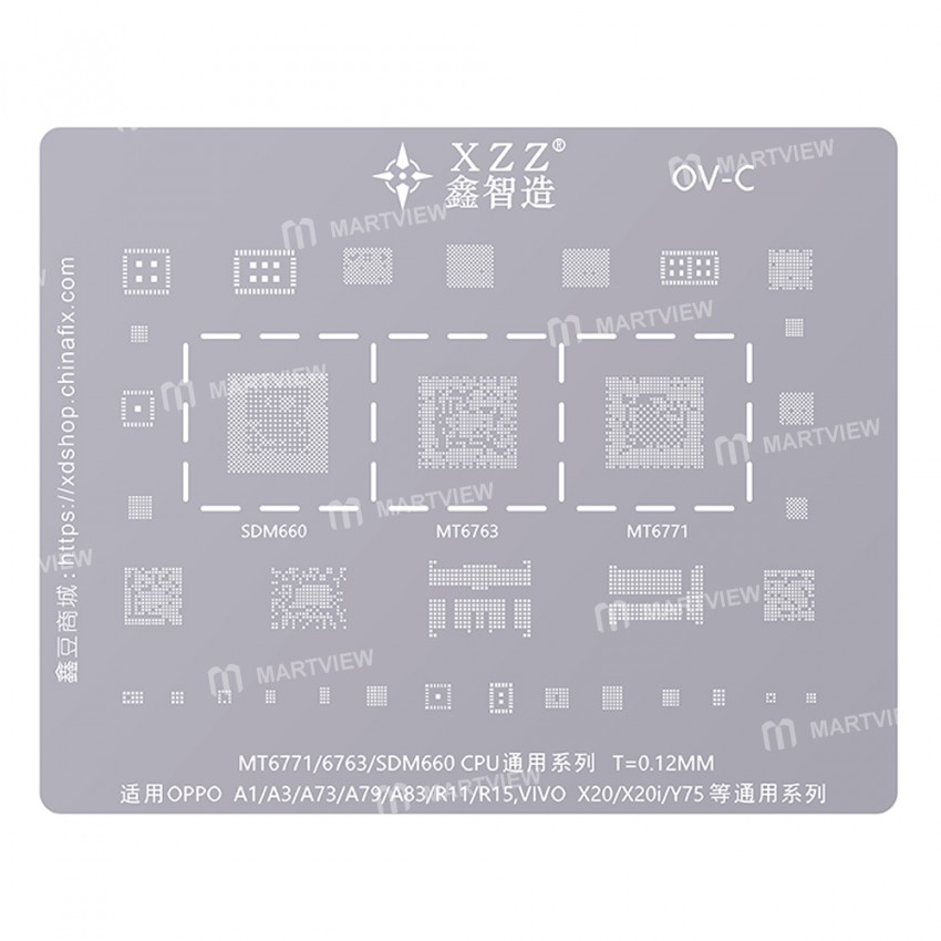 xinzhizao cpu-universal-series-bga-reballing-stencil-set-for-oppo-vivo-mobile-phones-8