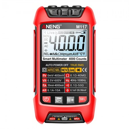 Aneng M117 Multi-Function Digital Display Intelligent Anti-Burn Multimeter