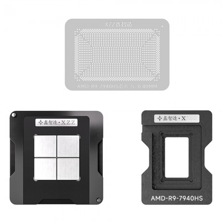 XZZ 0.40mm CPU Magnetic BGA Reballing Tin Planting Platform for AMD Ryzen R9-7940HS