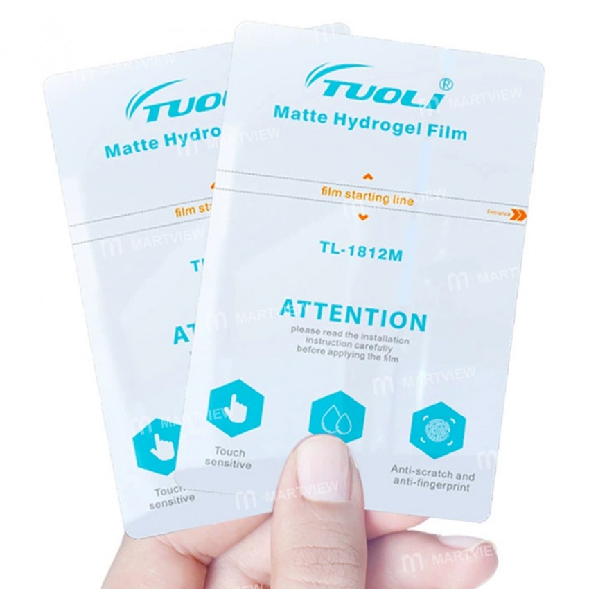 TuoLi 18*12cm HD / Matte Hydrogel Mobile Phone Protector Film for SS-890C Cutting Machine - 50Pcs