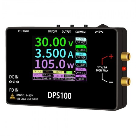 DPS100 Portable 30V / 5A 100W Digital Display Programmable NC DC Stabilized Power Supply