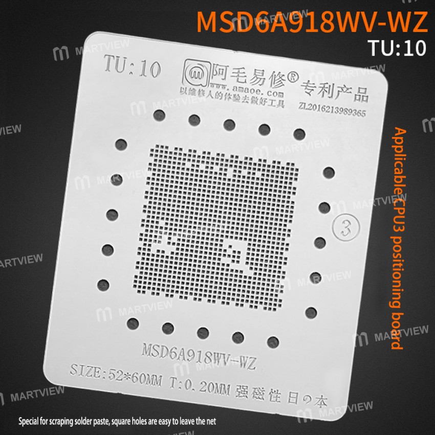 Amaoe Liquid Crystal Display Master Control 27*27mm CPU3 MSD6A918W-WZ / MSD61988AV-U4 / MSD6A801FVA-