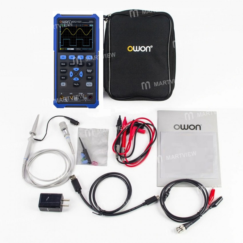 Owon HDS2102S 2 -in-1 Handheld Multimeter Oscilloscope 100MHz Bandwidth 20000 Counts