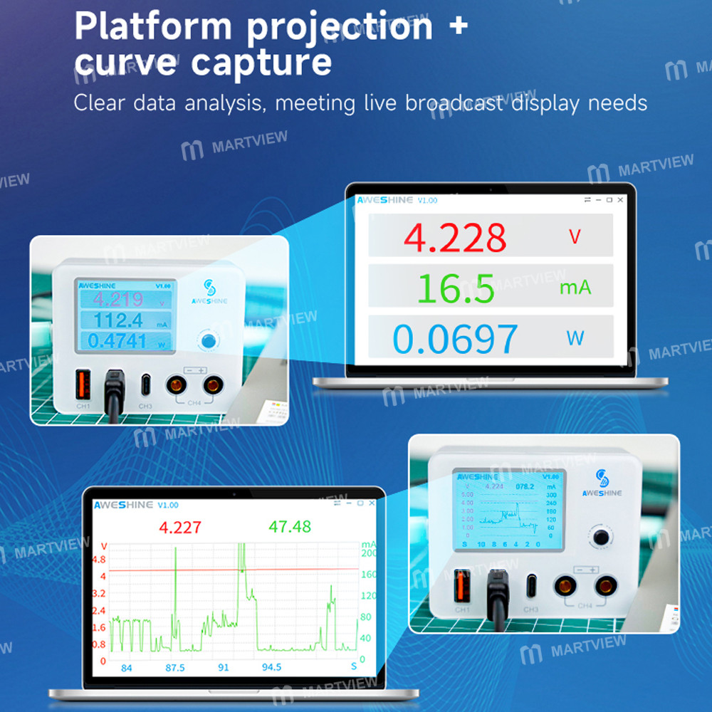 aweshine pa10-36v-8a-digital-display-high-precision-curved-projection-current-meter-4