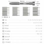 JAKEMY JM-8178 26 in 1 Precision Magnetic Screwdriver Set with CRV Bits
