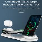 6-in-1 10W Qi Fast Wireless Charger Stand for Apple Watch/iPhone/Airpods Pro/Samsung/Xiaomi