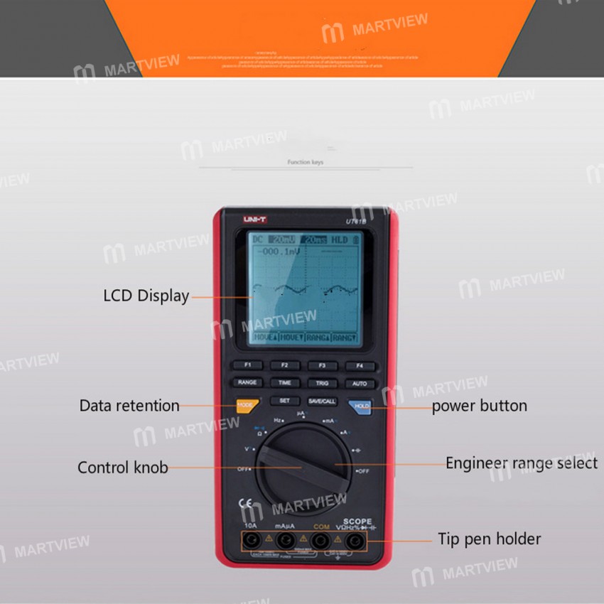 UNI-T UT81B / UT81C 2-in-1 Handheld Digital Oscilloscope Multimeter