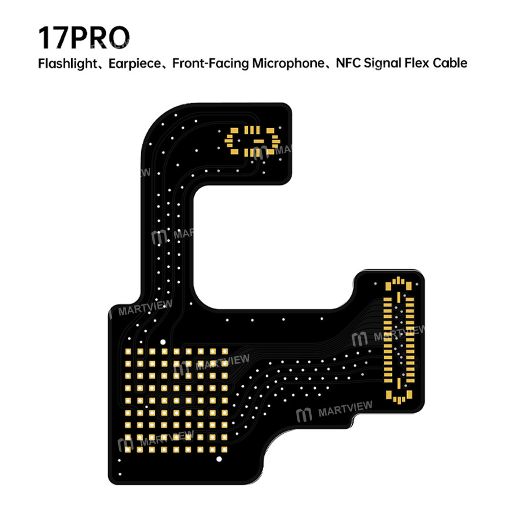 mryang flash-earpiece-front-microphone-nfc-signal-flex-cable-for-iphone-17-pro-17pro-max-2