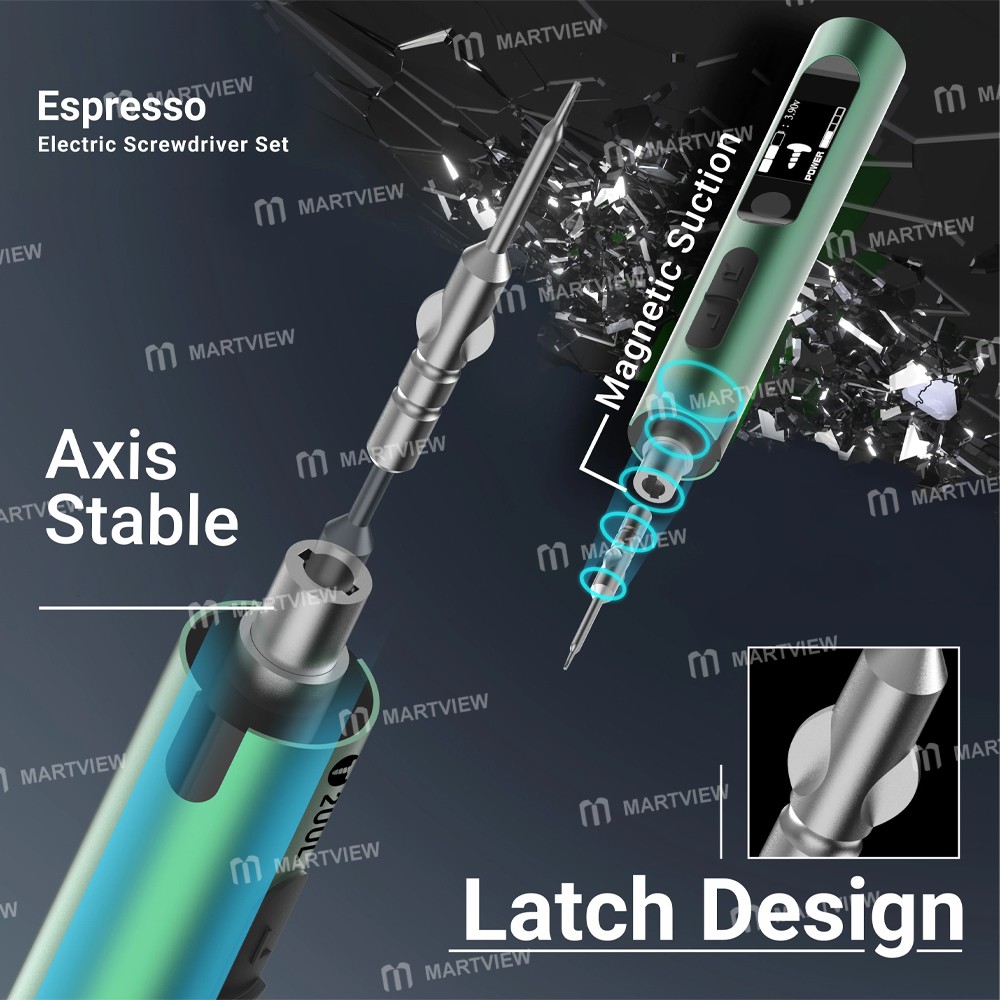 2uul sd11-espresso-electric-screwdriver-with-4pcs-s2-bits-for-mobile-phone-repair-4