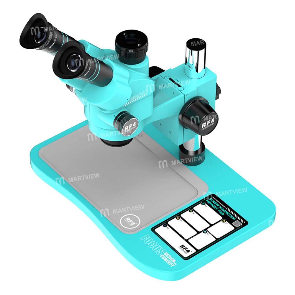 rf4 rf-6558pro-65-58x-trinocular-stereo-microscope-with-big-base-silicone-pad--screw-pad-2