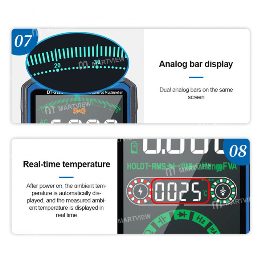 SunShine DT-22AI Automatic Recognition True RMS Smart Voice Control Multimeter