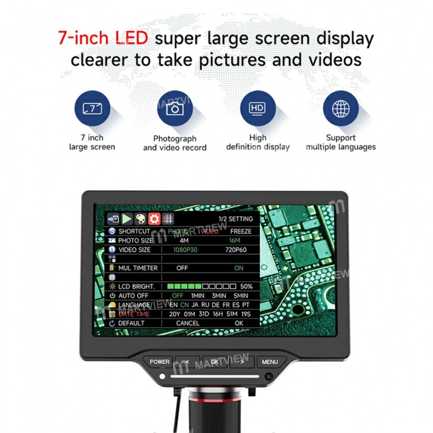 aixun dm21-5-528x-7-inch-hd-display-digital-measurement-microscope-with-multimeter-function-3