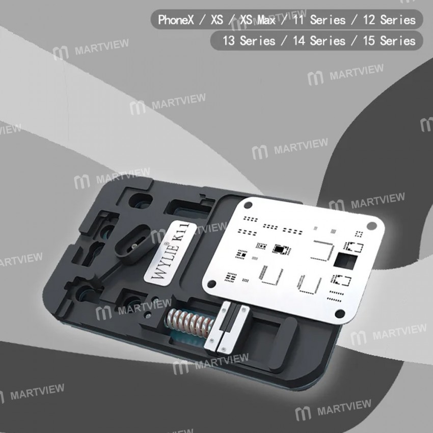 wylie k11-face-id-dot-matrix-calibrate-fixture-with-stencil-for-iphone-x-to-15pro-max-9